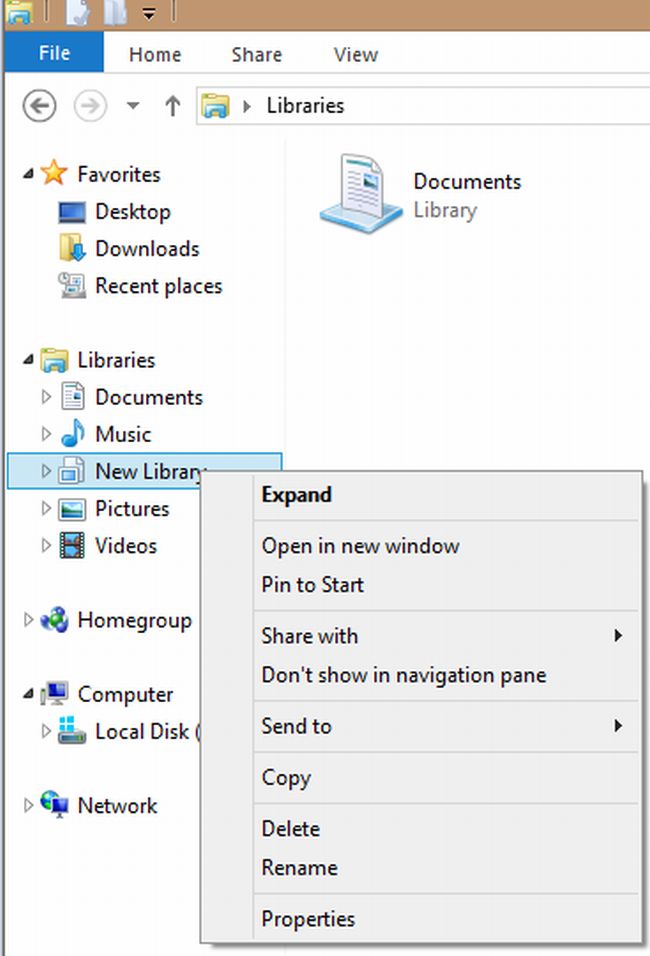 How to Add Libraries to Windows Explorer in Windows 8