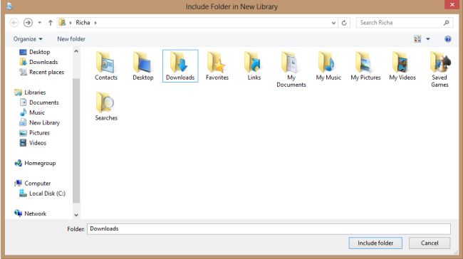 How to Add Libraries to Windows Explorer in Windows 8