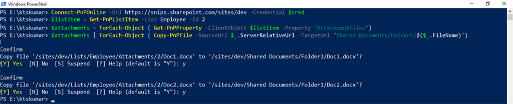 Copy Item Attachments To SharePoint Library Using PnP PowerShell