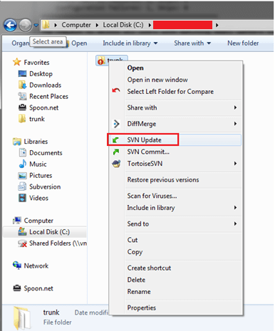 Procedure To Change SVN Logged In User Credential Details