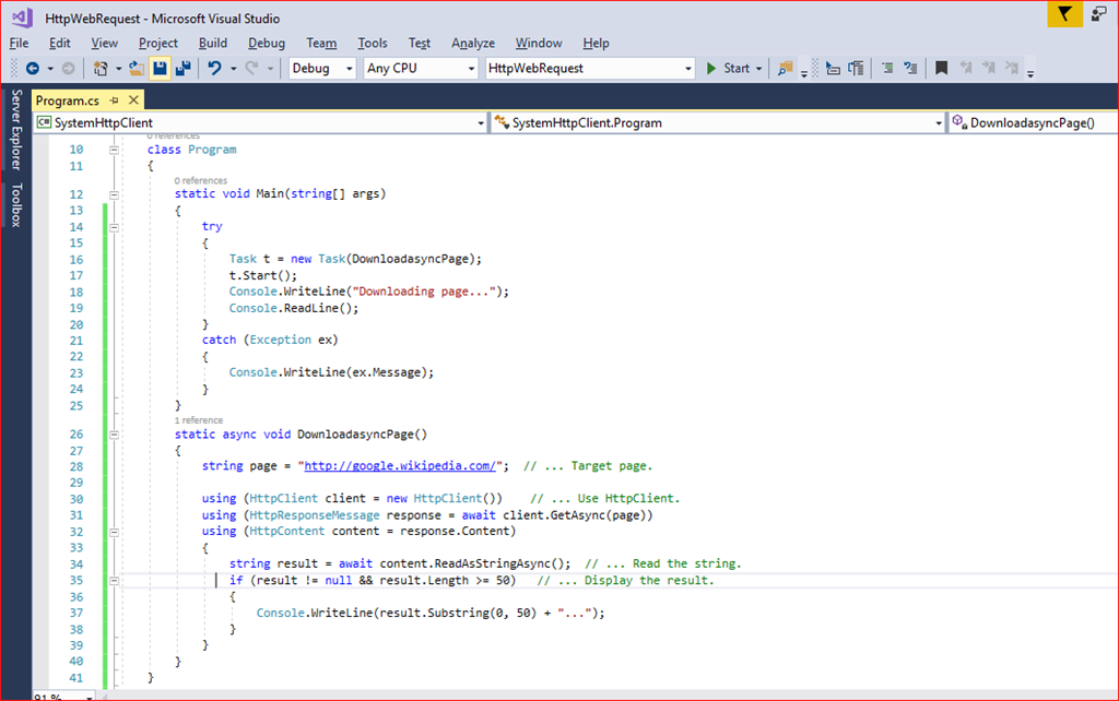 Differences Between System.Net.WebRequest, HttpClient and WebClient in C#