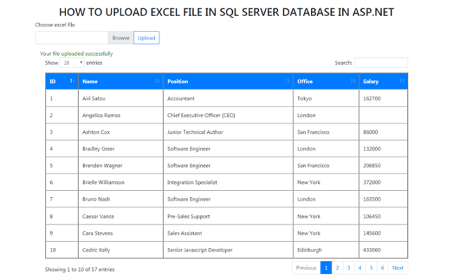 How To Import Excel Data In Sql Server Using Aspnet 9046
