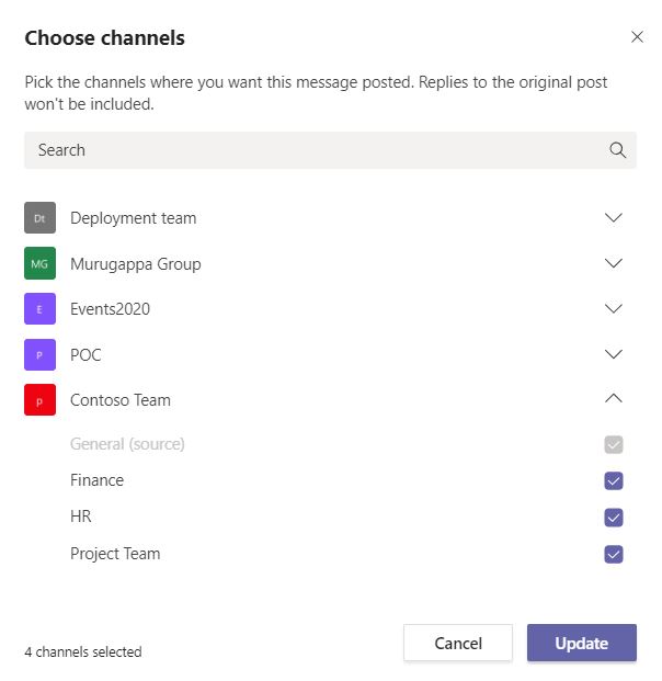 How To Edit Announcements Posted In Multiple Channels In Microsoft Teams