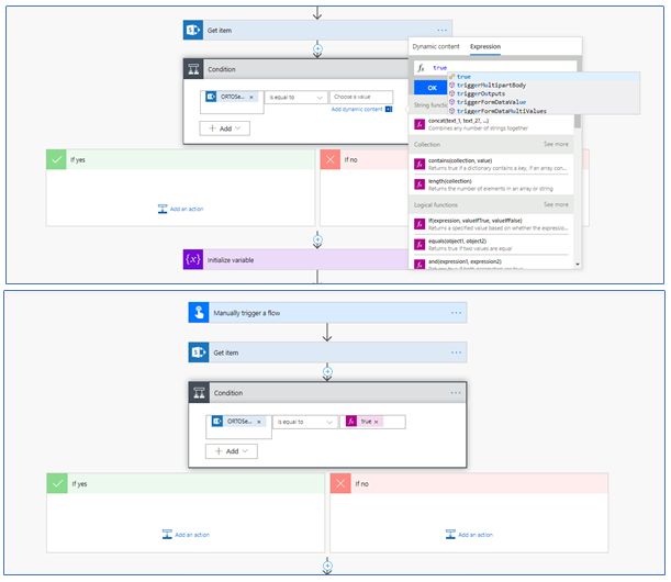 How To Check Conditional Yes/No Column Value In FLOW