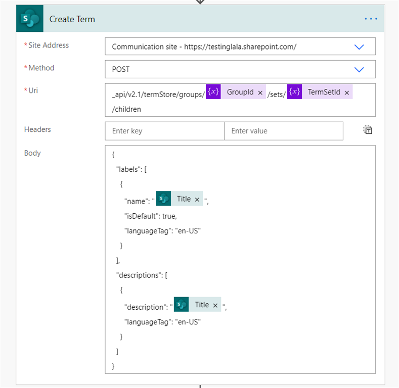 How To Create Term In Term Store Using Power Automate