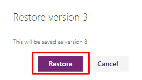 Restore Previous Version Of A Solution In PowerApps