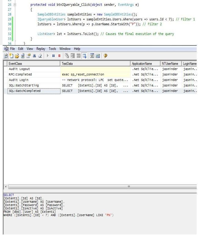 IEnumerable vs IQueryable in C#