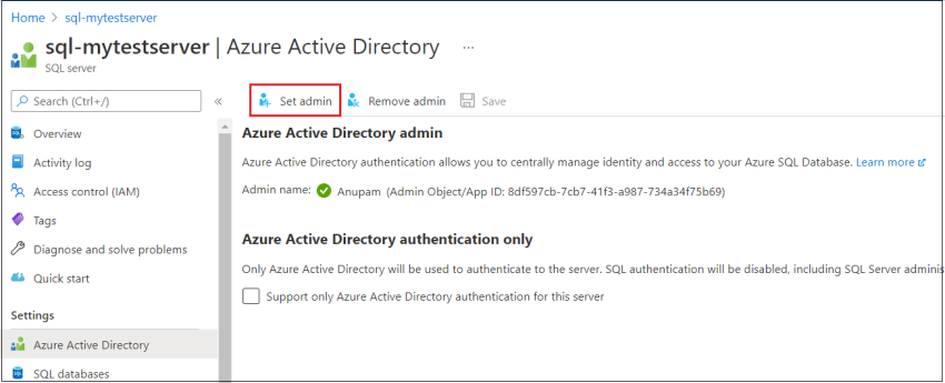 AAD Auth Error - Login failed for user '<token-identified principal>' -  Microsoft Community Hub