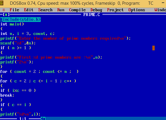 Prime Numbers in C