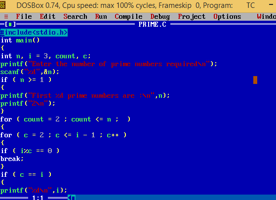 C Program Prints Out The Prime Numbers Between 1 And 200 W3resource 