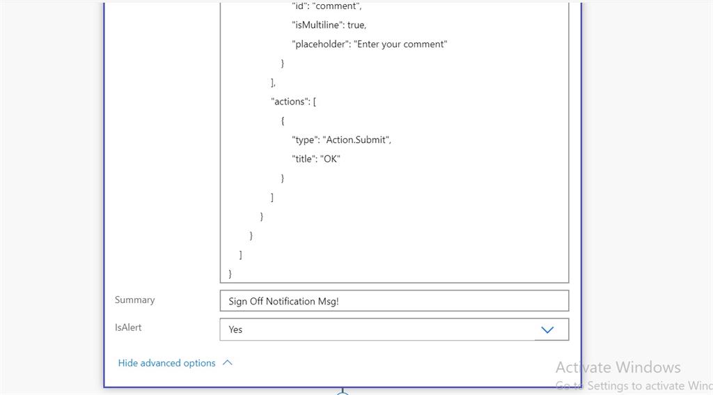 Flow To Send Shift Timings End Message Notification To MS Teams Users