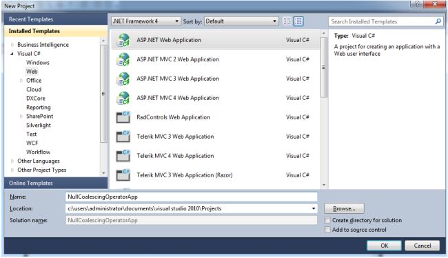 Null Coalescing Operator – (??)