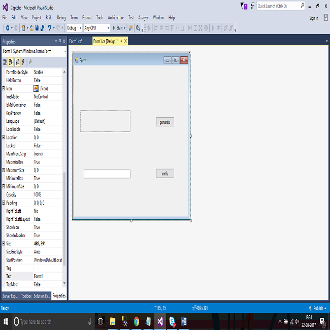 Windows Forms - Creating Captcha Numbers