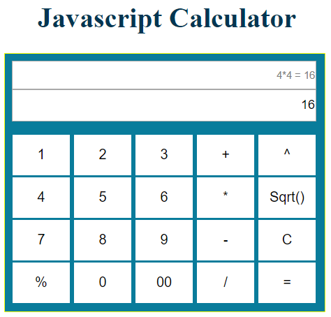 How To Create A Calculator With Javascript, HTML And CSS