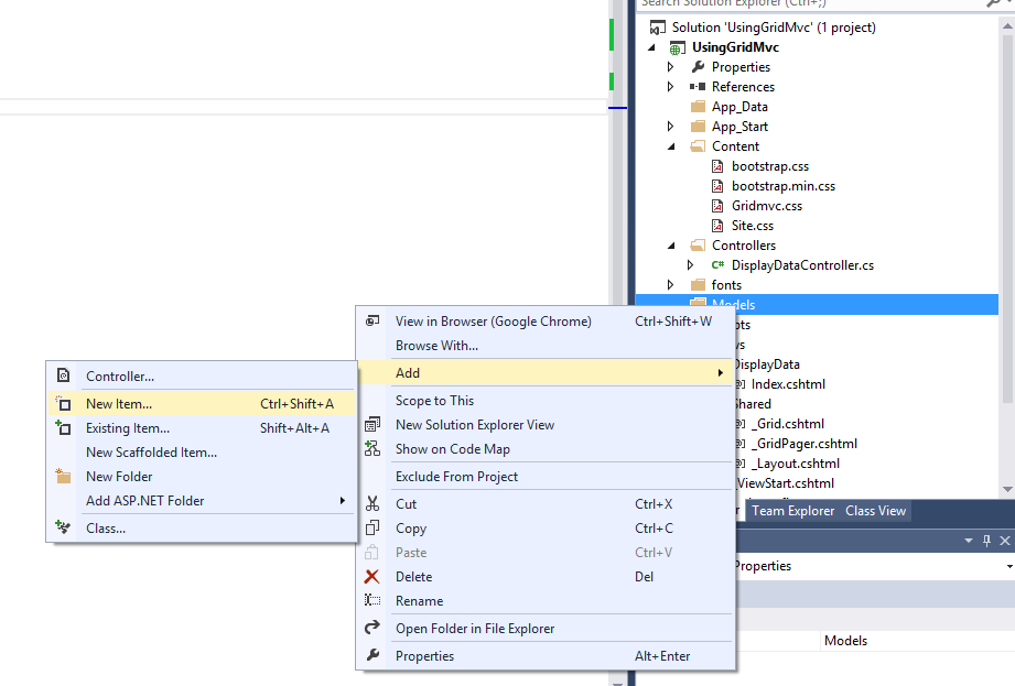 Display and Sort Data Using GridMVC DLL