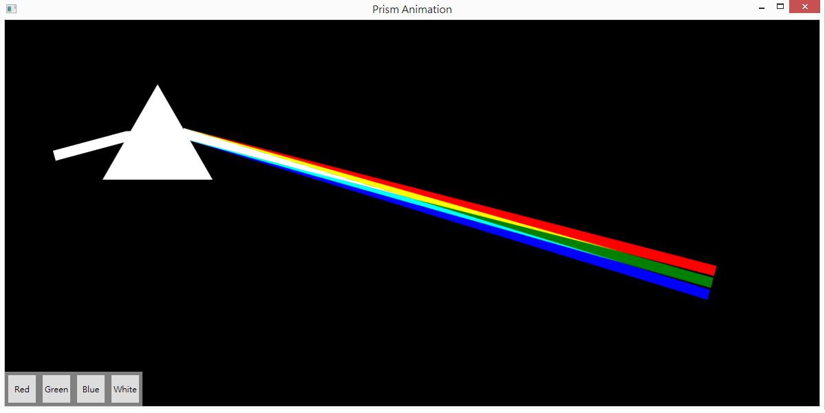 A Light through a Prism Animation using WPF