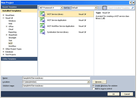 Creating and Accessing WCF Service Library