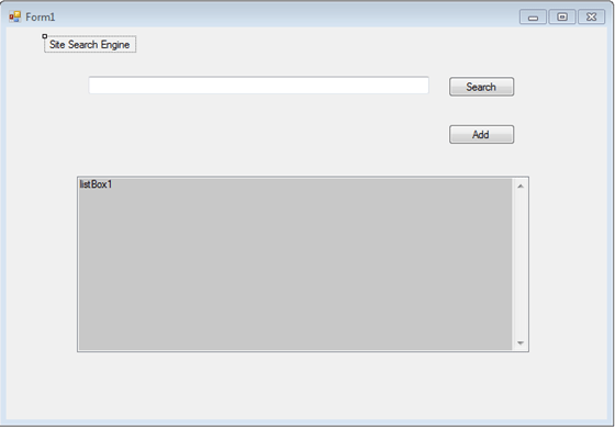 Search Engine - Windows Tool Using C#