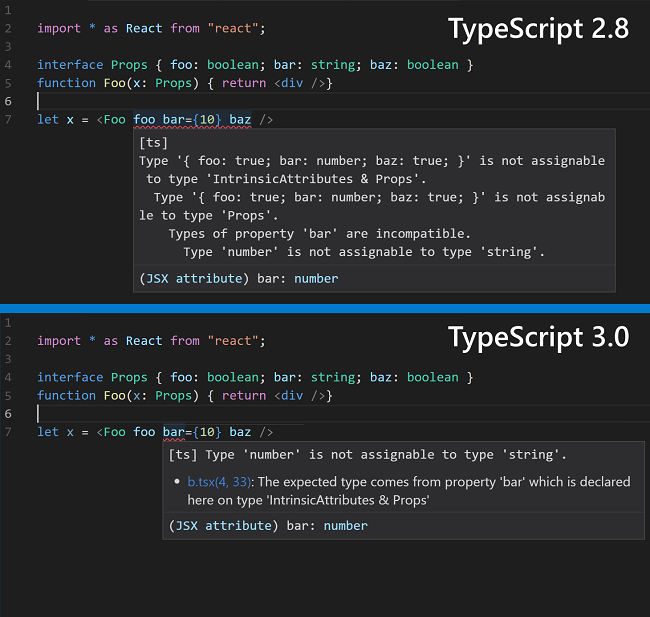 typescript includes