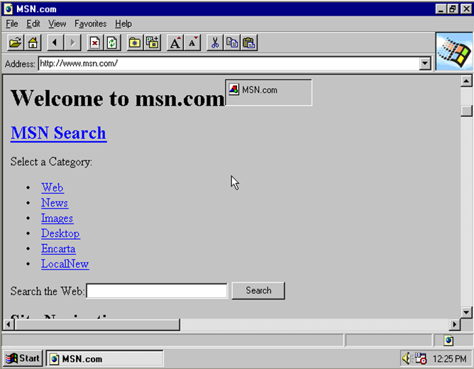 MSN Internet Access v2.6 with Internet Explorer 4 (098-81773) : Microsoft  Corporation : Free Download, Borrow, and Streaming : Internet Archive