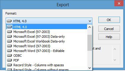 Export The Data from Excel to HTML