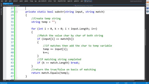 How To Match A Substring From A String 