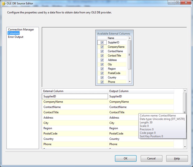 SQL Server Integration Services (SSIS) - Export Column Transformations ...