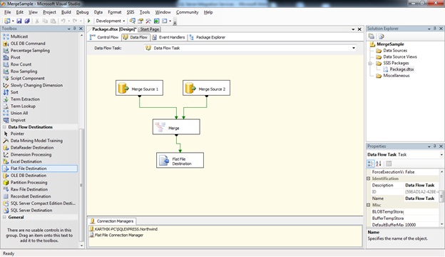 SQL Server Integration Services (SSIS) - Merge Transformation in SSIS