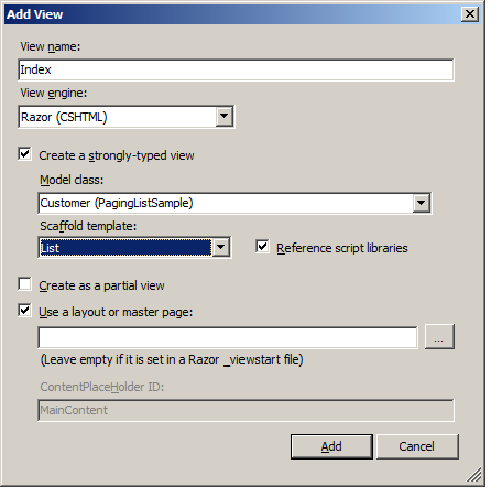 Pagination in MVC Application