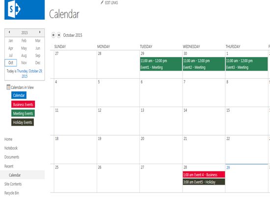 Color-Coding Calendar Events Based On Category In SharePoint 2013