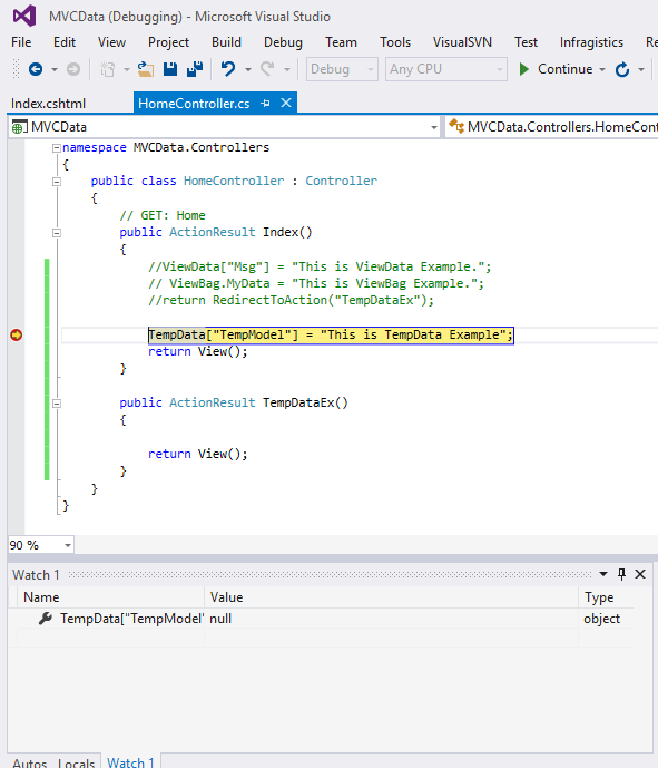 Using TempData, Peek And Keep In ASP.NET MVC