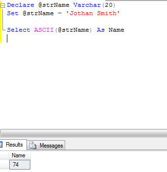 SQL String Functions