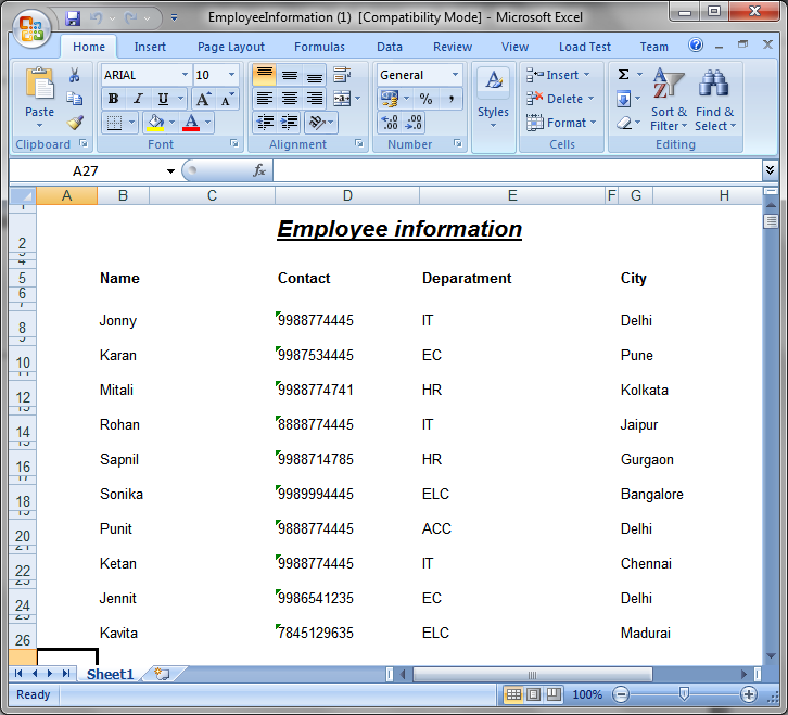 Export Crystal Report in Various Formats Using ASP.Net