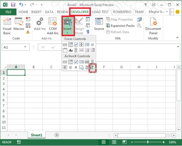 Embedding YouTube Video in Worksheet in Excel 2013