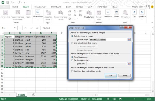 linking pivot tables in excel