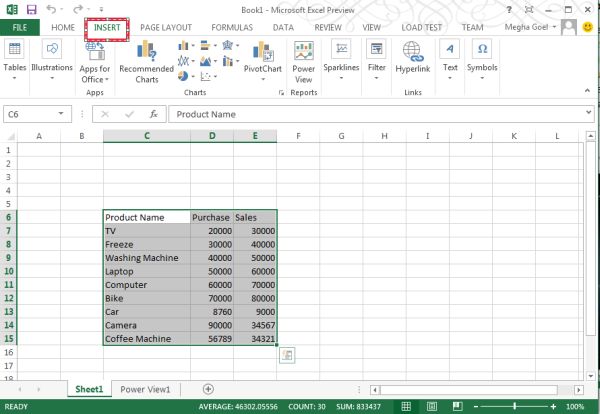 Power View in Excel 2013