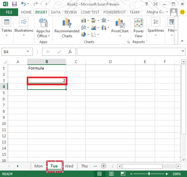 Sheet and Sheets Function in Excel 2013