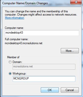 Рабочая группа workgroup windows 7 что это