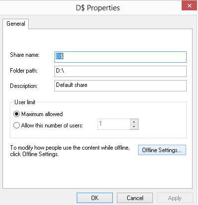 How to Set Caching Options For a Shared Drive/Folder by Using Windows ...