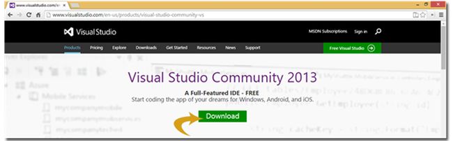 visual studio community 2015 update