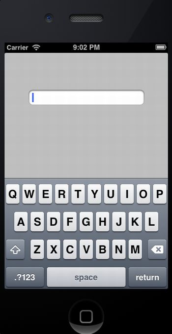 Hide Keyboard on Text Field in iPhone