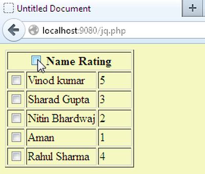 Select Multiple Checkboxes in PHP