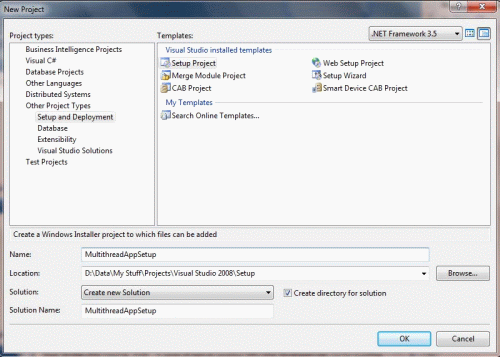 How to Create an Installer For a WinForm Application Using Setup Project