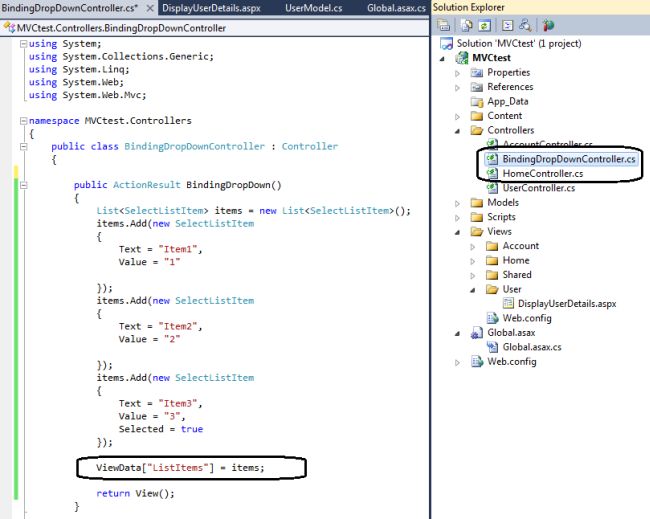 Adding Controller in MVC