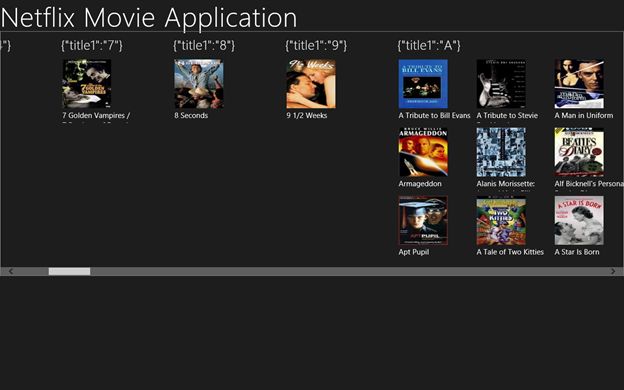 Netflix Movie Explorer a Windows Store Application: Creating Step-by-Step