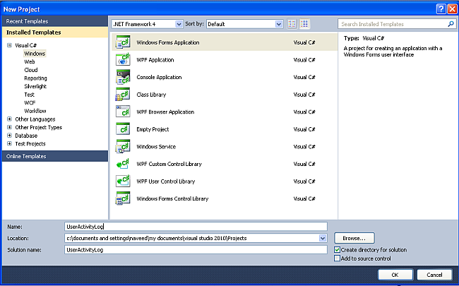 User Activity Log Using C# With SQL Server