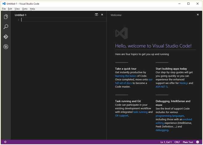 visual studio code git first time