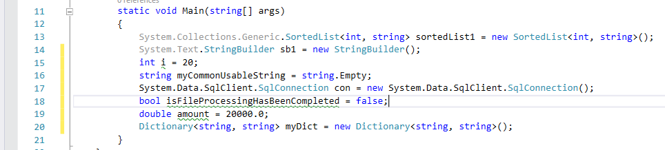 visual studio extensions align assignments