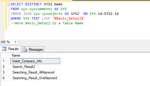 stored procedure recompile
