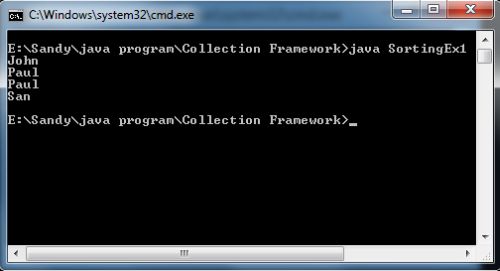 java collections sort
